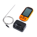 Digital insertion cooking / kitchen thermometer and for barbeque, orange color, model TG02